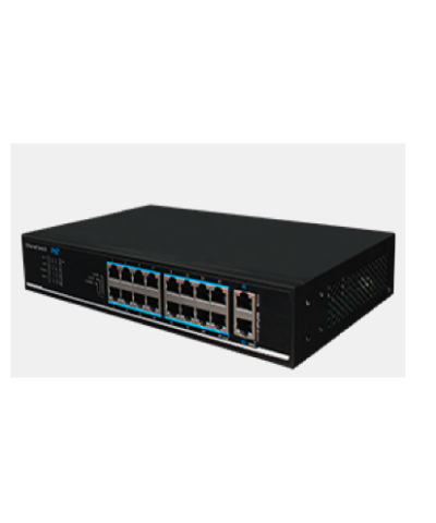 Switch POE 18 Port (16 PoE + 02 Uplink Gigabit Ethernet)
