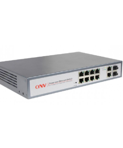 Switch POE-POE31108PFB 10 Port (8 PoE + 2 Uplink Gigabit Ethernet)