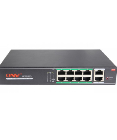 Switch POE-H1108PL 10 Port (8 PoE + 2 Uplink Fast Ethernet)