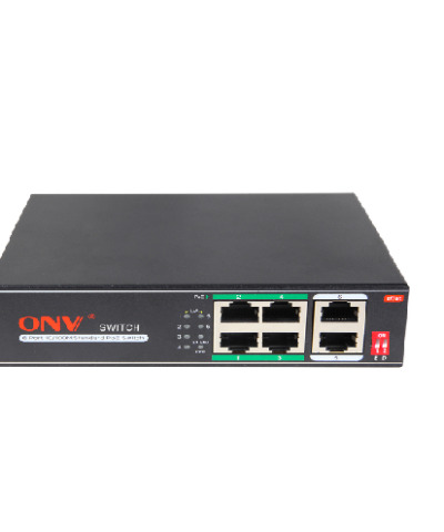 Switch POE -H1064PL 6 Port (4 PoE + 2 Uplink Fast Ethernet)