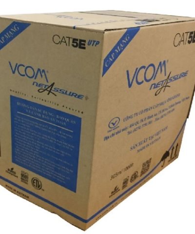 Cáp VCOM CAT5E UTP 24AWG 4PRS – PE