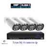 trọn bộ 4 camera ip