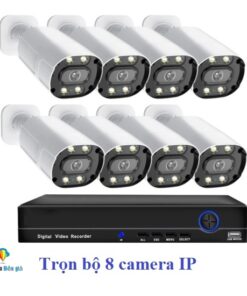 trọn bộ 8 camera ip giá rẻ